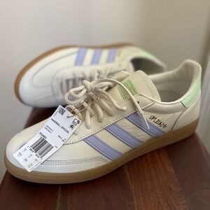 Adidas Handball Spezial Off White Cream Purple Gum IH2460 Men's Size US 10.5